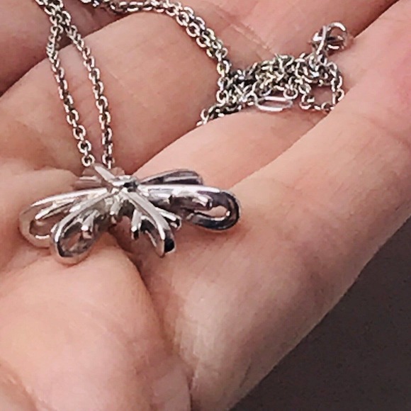 Sterling Silver Necklace Snowflake Charm CZ Rolo Chian 925 SBD 16-18" - Picture 8 of 10